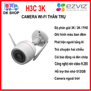 Camera Wifi Ngoài Trời Ezviz H3C 5MP 3K | H3C 4MP 2K+ | H3C 3MP 2K | H3C COLOR 2MP FHD | H3C CƠ BẢN 2MP FHD.
