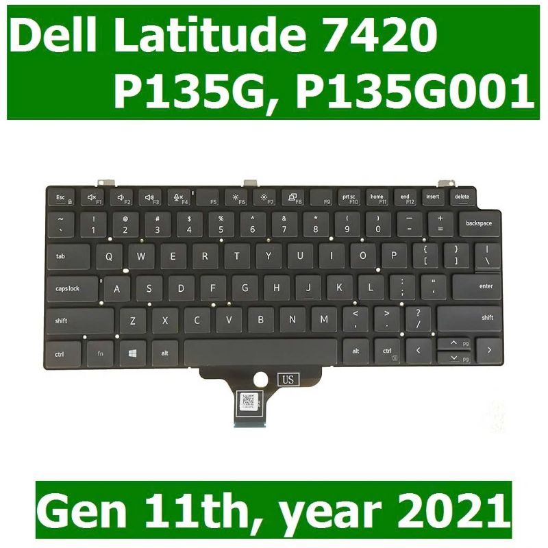 Bàn phím laptop Dell Latitude 7420 Gen 11th (2021)  Phím Dell Latitude 7430  7520  7530  0G7FK7  0HJ