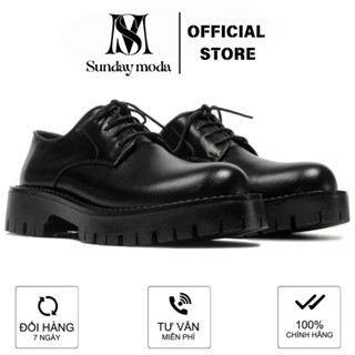 Giày Derby Chunky Sunday Moda Đế Cao Su Đúc Nguyên Khối 4cm Thời Trang DC001