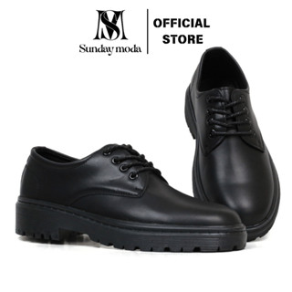 [Hot 2025] Giày Derby Chunky Sunday Moda Cá Tính Đế Cao Su Đúc 4cm Thời Trang DC003