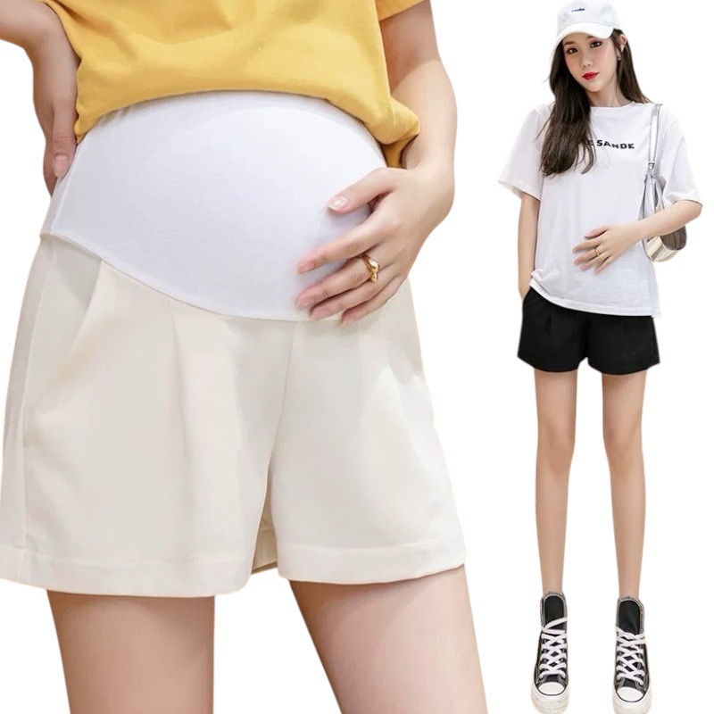 Quần Đùi Bầu Chất Umi Hàn Cao Cấp Ống Rộng Co Dãn 4 Chiều Bầu Bí Clothing