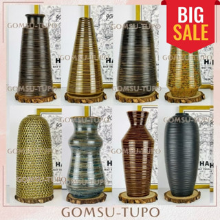 [XẢ KHO HÀNG ĐẸP] Bình hoa Gốm Mộc SIZE TO cắm Đào TẾT, Tuyết Mai, Lựu, Sen, lọ hoa gomsutupo