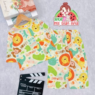 Quần áo bé trai, đồ bộ lanh bé trai dài tay size 8-40kg shop mẹ dưa hấu