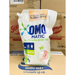  Nước giặt omo matic cửa trên dịu nhẹ trên da cho bé yêu 3,6kg 