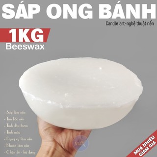  Sáp Ong Tảng Làm Nến Thơm - Sáp Ong Bánh Đổ Khuôn Nến Hoa Nghệ Thuật Nến Bơ Cúng Dường 