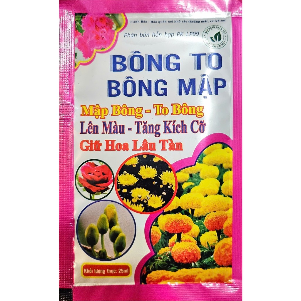 Phân bón bông to bông mập - Lên màu đẹp, tăng kích cỡ hoa, giữ hoa lâu tàn 25ml YAKATA