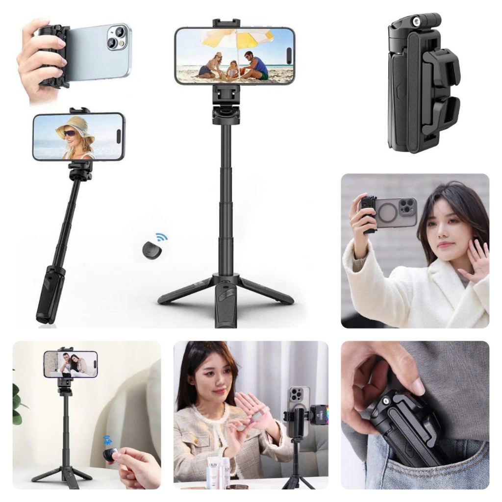 All-in-One Gậy tự sướng kiêm tripod kiêm grip chụp ảnh, quay Vblog, tự sướng Ulanzi
