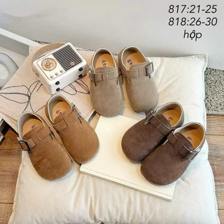 Mã Giày da bò mềm quai dán nhẹ cho bé trai và bé giá size 21-25