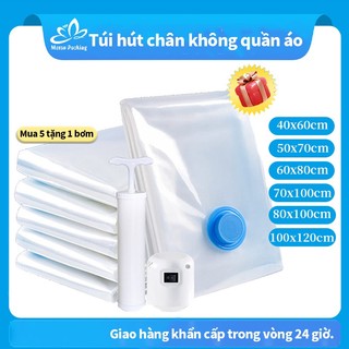  【 Mua 5 Tặng 1 Túi hút chân không đựng quần áo chăn gối chống nước chống ẩm mốc cao cấp dễ thương tiết kiệm diện tíc 