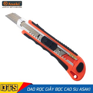 Dao trổ, dao rọc giấy cao cấp thép SK-5 Asaki AK-8747, thân bọc nhựa chống trượt