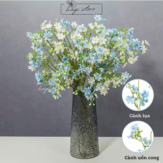 Hoa giả hoa nhất chi mai cao cấp cành 68 cm, hoa giả trang trí làm bằng lụa loại 1