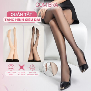 Quần tất đen tàng hình siêu dai che khuyết điểm thật chân, thon gọn làm đều màu da cao cấp Gom Bra - QT