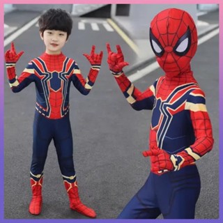 Spiderman Trang Phục Người Nhện trang phục hóa trang Peter Parker  Halloween costome Bộ đồ liền thân siêu anh hùng