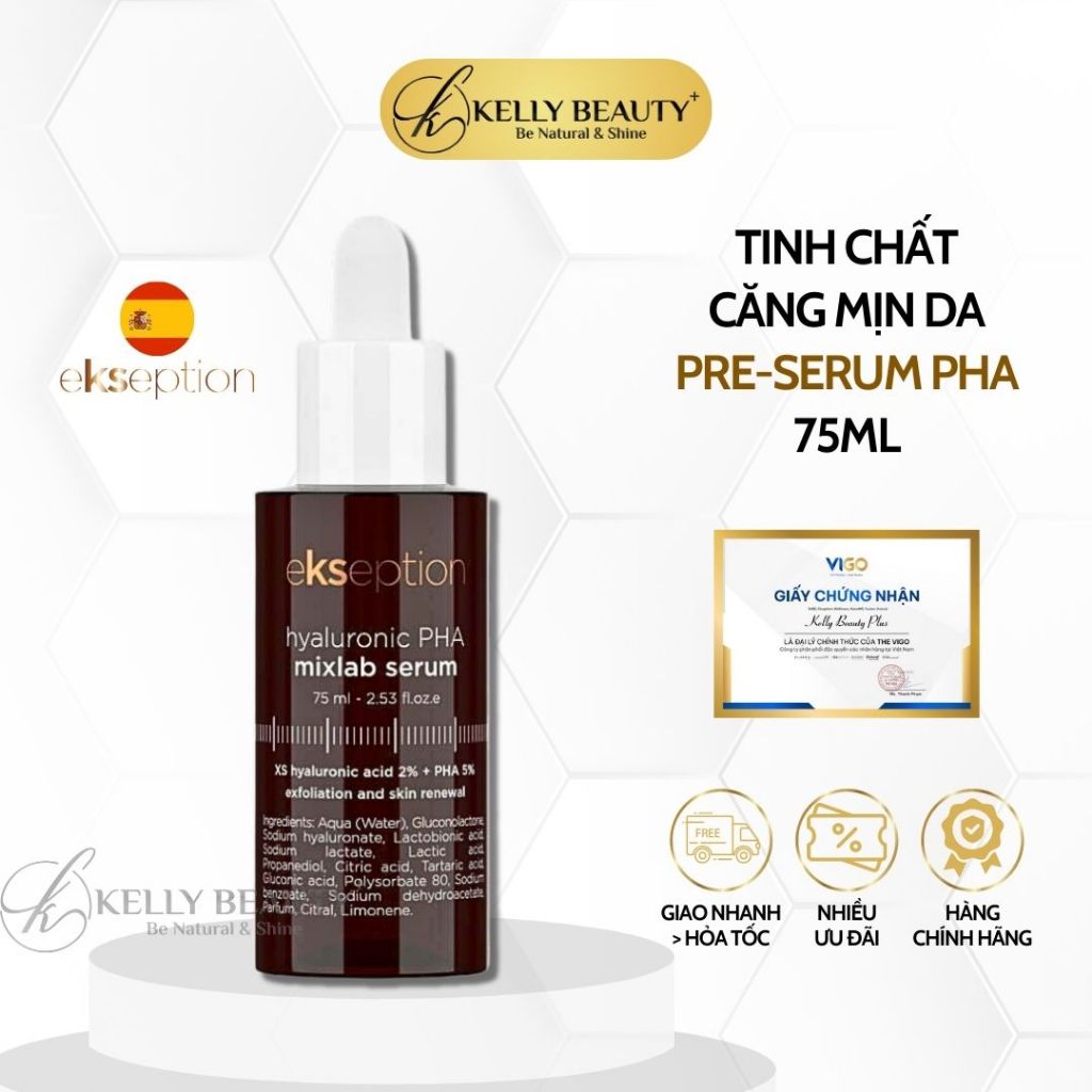 Tinh Chất Căng Mịn Da ekseption Hyaluronic PHA Serum | Kelly Beauty