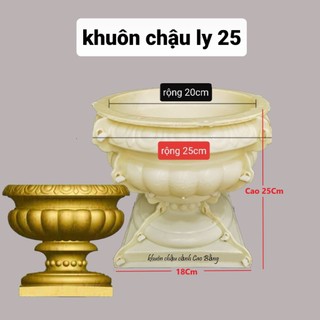 Khuôn đúc chậu ly 25 [khuôn chậu ABS có lòng trong]