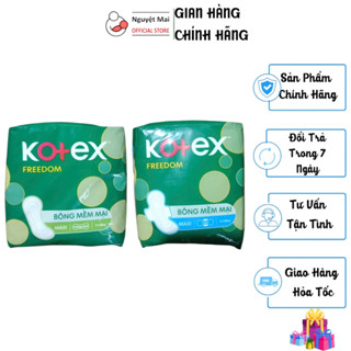  Băng Vệ Sinh Kotex Freedom Mặt Bông Mềm Mại Maxi Có Cánh  Không Cánh Gói 8 Miếng 