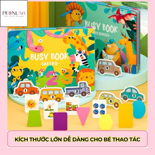 [PEONI]Học Liệu Bóc Dán Montessori, Busy Book, Đồ Chơi Sách Bận Rộn, Sách Bóc Dán Cho Bé Từ 3 Tuổi