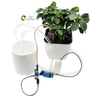 Combo DIY máy bơm nước tưới cây tự động sử dụng cảm biến phát hiện độ ẩm đất