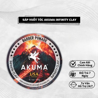 AKUMA Infinity Clay và Royal Pomade Chính Hãng - Sáp Vuốt Tóc Nam 56g-116g, Gôm, Akuma