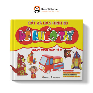 Sách pandabooks cắt và dán hình bé khéo tay - hoạt hình hấp dẫn