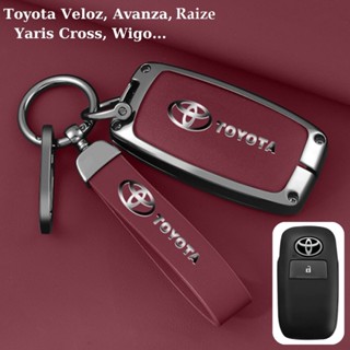 Bọc Chìa Khóa Toyota Veloz, Avanza, Raize Wigo - Ốp Chìa Khóa Toyota Yaris 2023-2024 Hợp Kim Cao Cấp