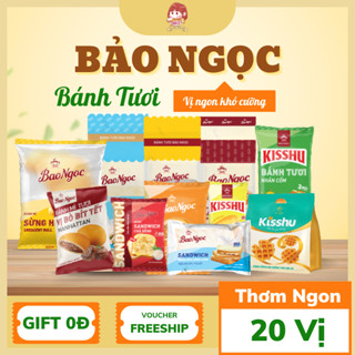 [ 20 Vị] Bánh Mì Tươi Bảo Ngọc Ăn Sáng Trưa Tối siêu mềm đủ dinh dưỡng nhiều vị cốm, socola chà bông
