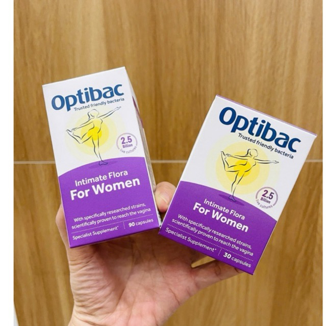 Optibac probiotics for women _ Men vi sinh Optibac tím giúp cân bằng lợi khuẩn vùng kín