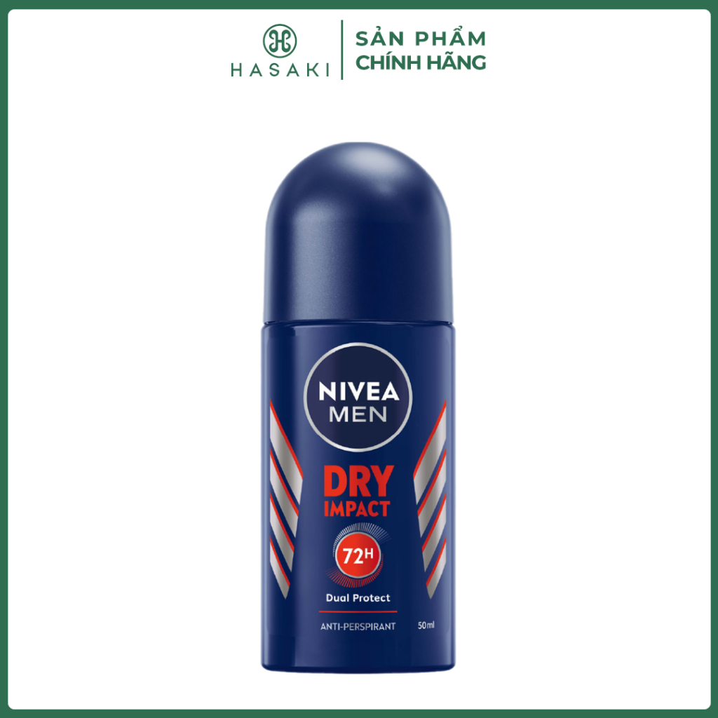 Lăn Khử Mùi Nivea Cho Nam Dry Impact Plus 25ml Hasaki Sản Phẩm Chính Hãng