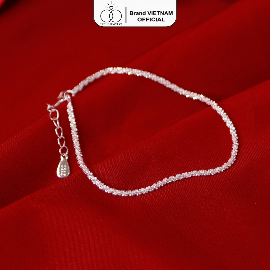 Lắc tay bạc nữ Tyche Blink dây xù bắt sáng lấp lánh Tyche Jewelry