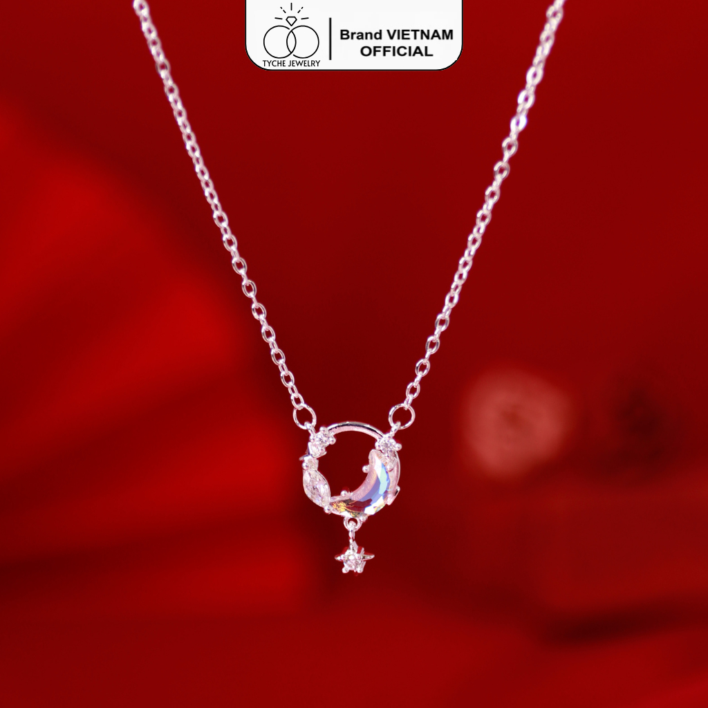  Dây Chuyền Bạc Nữ Tyche Ocean Nạm Đá Chốt Khóa Cao Cấp Trẻ Trung Phù Hợp Đeo Đi Học Đi Chơi Đi làm TYCHE JEWELRY 