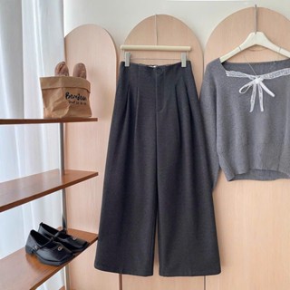  Quần Dạ ép nữ chất dày dặn dáng rộng xuông phiên bản Đặc Biệt  Hàng QC loại 1  