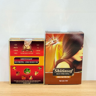 Shitinsof Hán phương Linh chi đen tóc - Nhuộm tóc thảo dược đen và nâu Shitinsof
