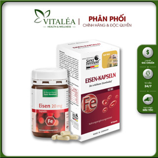 Viên uống Sắt EISEN KAPSELN Sanct Bernhard Đức cải thiện thiếu máu do thiếu sắt (60 Viên)