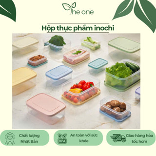 Hộp nhựa đựng thực phẩm hình chữ nhật, vuông, tròn chính hãng cao cấp inochi hộp đựng cơm thức ăn bỏ ngăn mát tủ lạnh