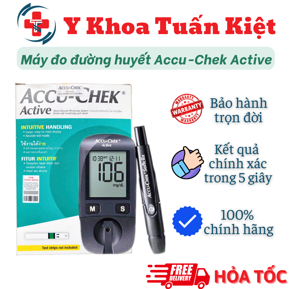 ✅ Máy đo đường huyết Accu-Chek Active
