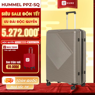 Vali KUME - Vali Du Lịch Size 20 Cao Cấp | Hummel Larren PPZ-SQ - Nhựa PP + Bột Ngọc Trai Chống Bể Vỡ, Khóa Số TSA