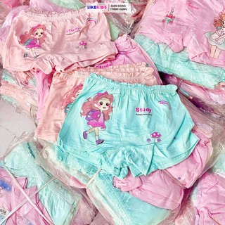 Combo 5 quần chip cho bé gái từ 10kg -40 kg, chất thun cotton co giãn, thấm hút, thoáng mát họa tiết cute - LikeKids