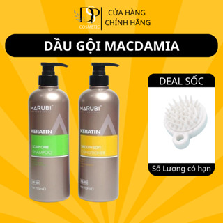  Dầu gội đầu KERATIN MARUBI 750ml cặp dầu gội xả phục hồi hư tổn giảm rụng tóc chính hãng 