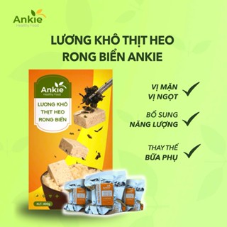 Lương khô mini ANKIE HEALTHY FOOD vị thịt heo rong biển Bổ sung năng lượng ăn vặt thay bữa (Hộp400g)