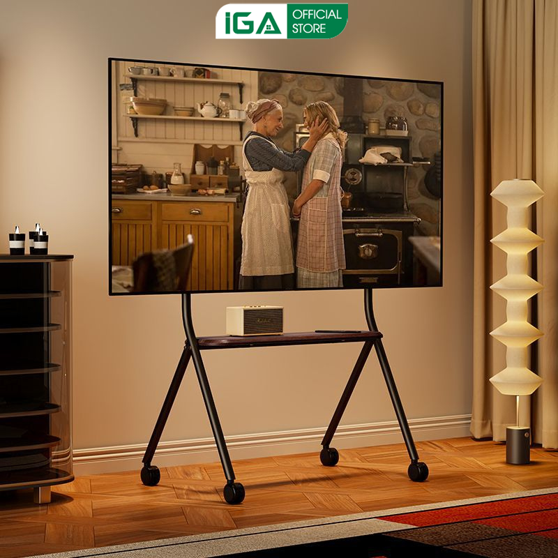 Giá treo tivi di động 32-65 INCH kệ treo tivi có bánh xe di chuyển khung thép phủ sơn chắc chắn - GM