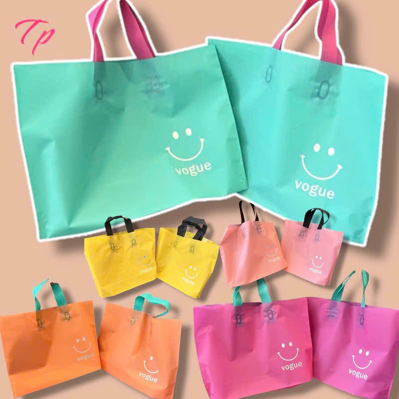 Túi xách tote nhựa in họa tiết hoạt hình, Túi quà tặng