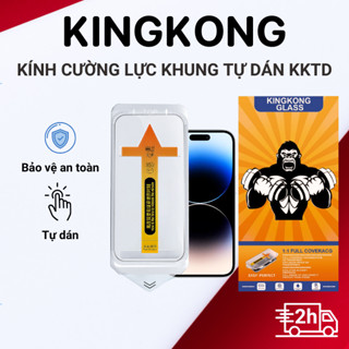 [ CHỐNG NHÌN TRỘM ] Kính cường lực KINGKONG KTD tự dán cao cấp 9H, bảo vệ màn hình iphone 11 12 13 14 15 16 Pro Promax