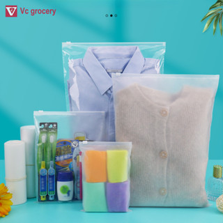 Combo 10 Túi Zip Lụa Mờ Cao Cấp Đựng Quần Áo, Mỹ Phẩm, Giày Dép, Đồ Dùng Du Lịch, Có Lỗ Tiện Dụng