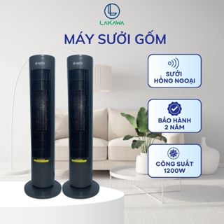 Máy Sưởi Gốm Lakawa Điều Chỉnh Được Nhiệt Độ Quạt Sưởi Gốm Phun Sương Sưởi Ấm Nhanh Tiết Kiệm Điện