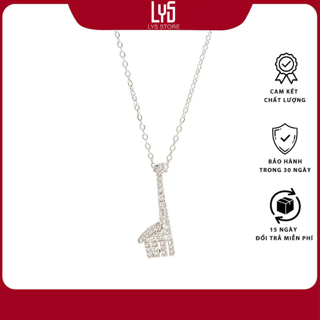 Dây chuyền nữ Lys Chú Hươu Cao Cổ Đính Đá 6425SV - Vòng cổ Bạc S925 Fullbox cao cấp