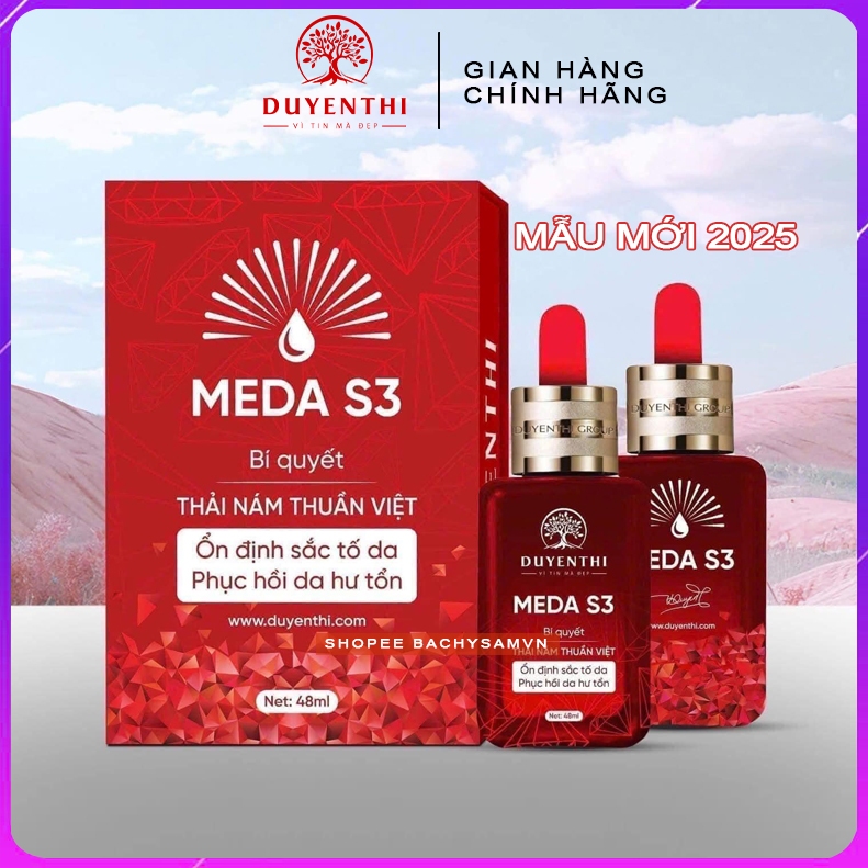 Meda S3 Duyên Thị Serum Dọn Sắc Tố 48ML - Thải Nám Thuần Việt 2025