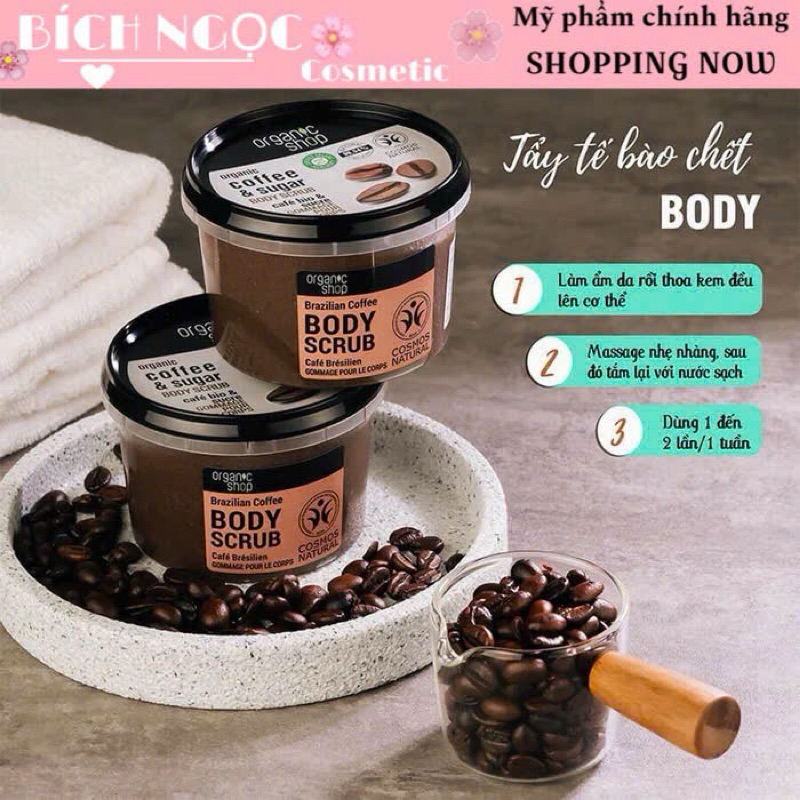 TẨY DA CHẾT TOÀN THÂN COFFEE ORGANIC