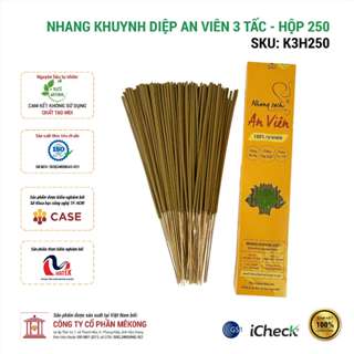  Nhang khuynh diệp An Viên 3 tấc  hộp 250 cây  - K3H250 