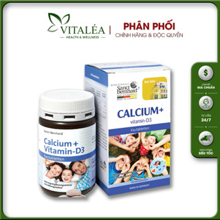 Canxi Vitamin D3 Sanct Bernhard Đức chống còi xương cho bé vị socola - 90 viên