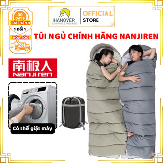 Túi ngủ du lịch cắm trại mùa đông siêu nhẹ có mũ, túi ngủ chính hãng Nanjiren gấp gọn dễ vệ sinh